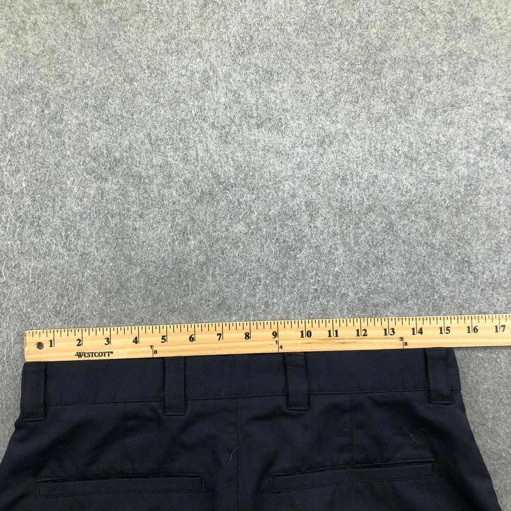 Callaway Shorts Mens 30 Black Polyester 12 Inch Golf Casual Athletic Pockets